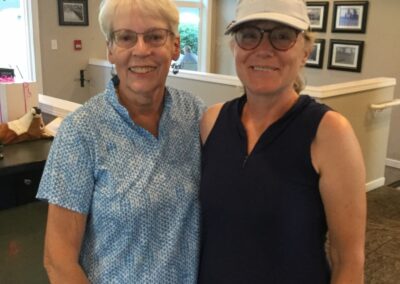 2022 Comox Ladies Club Championship: Flight 2 Gross Winner - Katy Doran (right) / Flight 2 Net Winner - Phyllis Taylor (left)